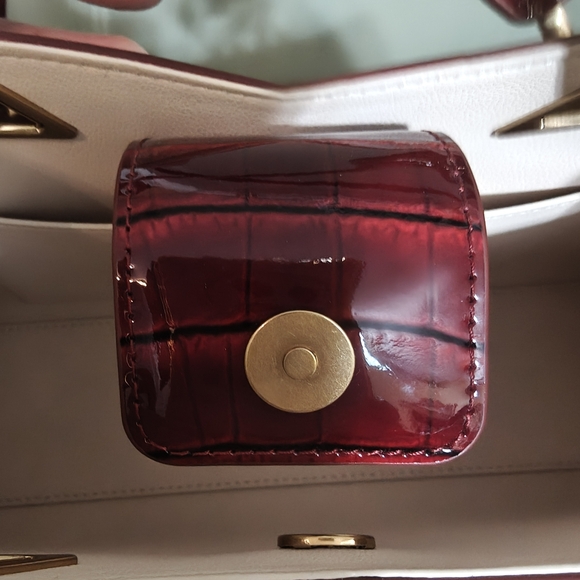 Mac Duggal Croc Crossbody Handbag New - Picture 7 of 12